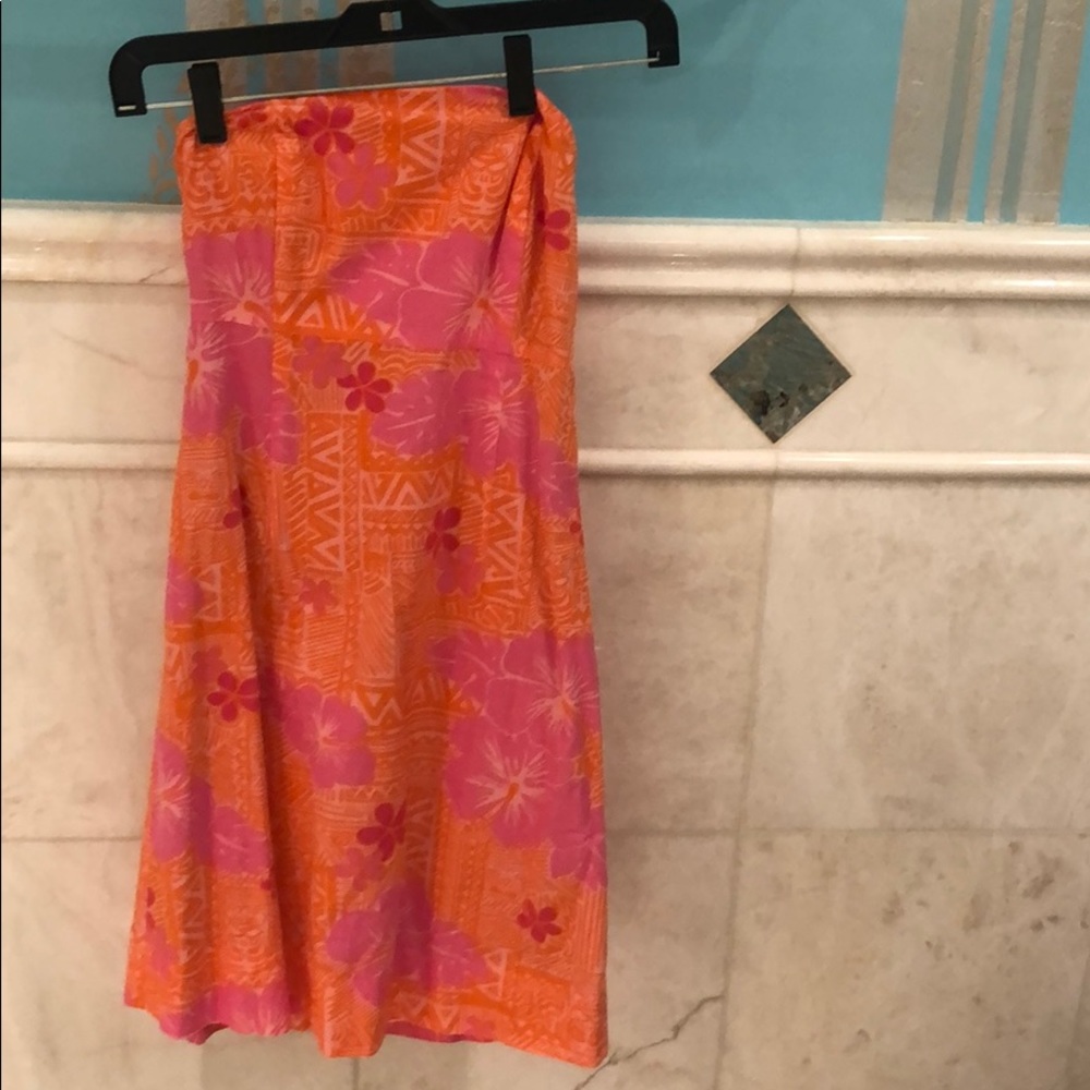 Strapless Orange Lilly Pulitzer